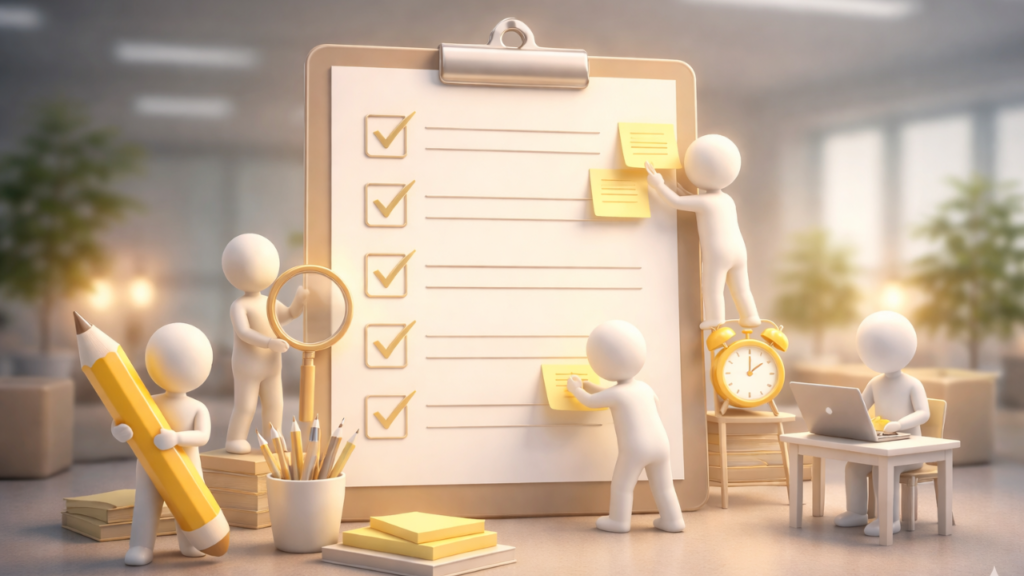 「チェックポイントやメモ」のイメージ画像。